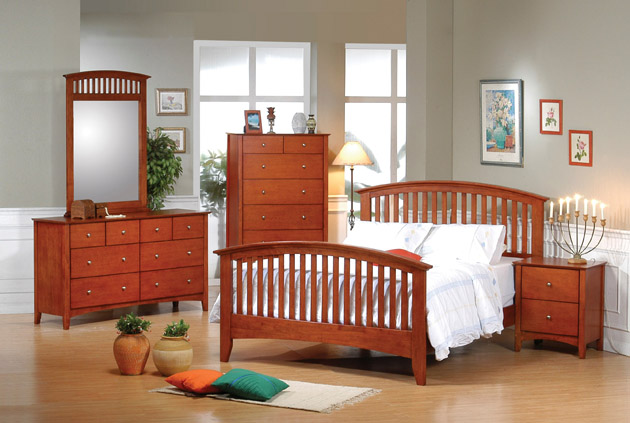 cherry mission style bedroom furniture