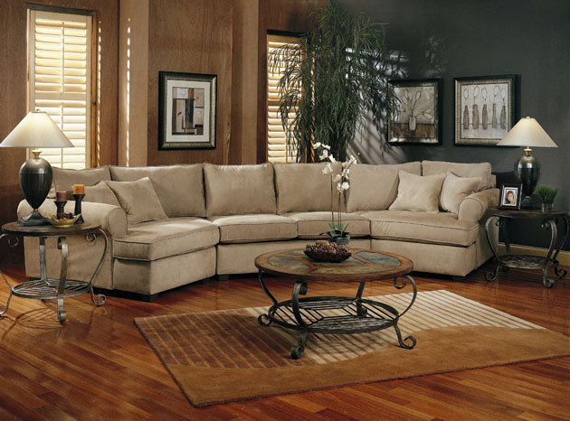 Austin Microfiber Sectional Sofa